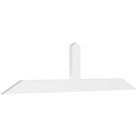 Ekena Millwork Portland Architectural Grade PVC Gable Bracket, 96"W x 24"H x 2"D x 6"F, 6/12 Pitch GBP096X24X0206POR00